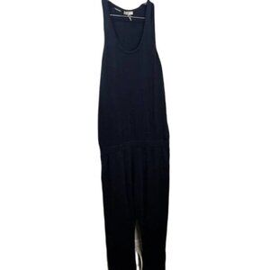 Joie Solid Color Sweater Jumpsuit Drawstring Sleeveless Medium‎